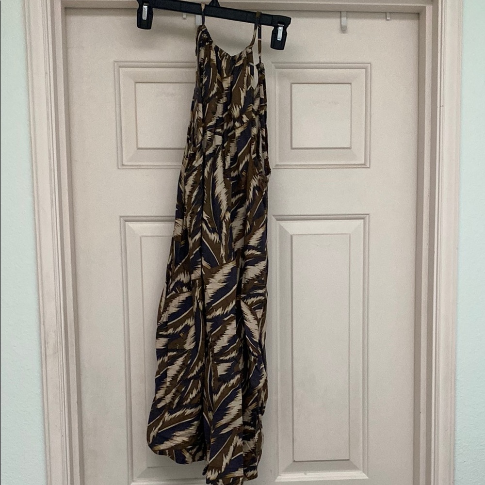Leaf Patterned knee length Dress